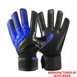 Custom Grip Goalkeeper Gloves with German latex palm and PU backhand by XLITE WEAR