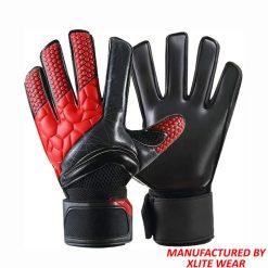 Custom Grip Goalkeeper Gloves with German latex palm and PU backhand by XLITE WEAR