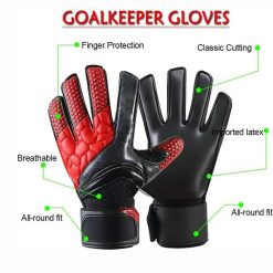 Custom Grip Goalkeeper Gloves with German latex palm and PU backhand by XLITE WEAR