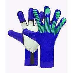 Xlite Blue Goalkeeper Gloves with premium latex palm and PU backhand