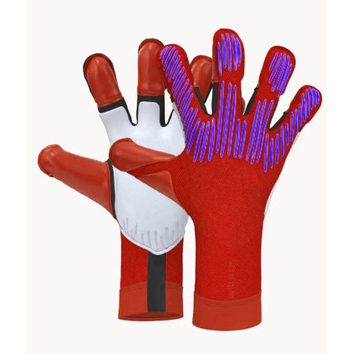 Xlite Red Goalkeeper Gloves with premium latex palm and PU backhand