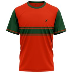 Custom printing sports T-shirt in Red & green Dual Tone by Xlitewear