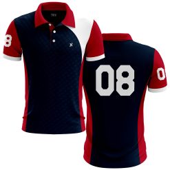 Custom player 08 polo shirt front and back by XLITEWEAR