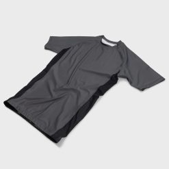 Grey Custom Rash Guard Angled View