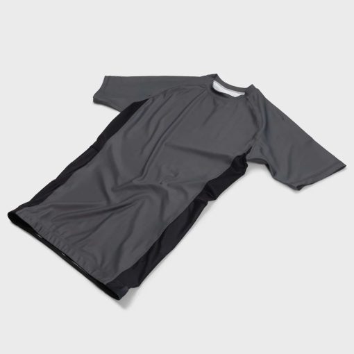 Grey Custom Rash Guard Angled View