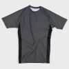 Custom Rash Guard Front Flat View in Grey