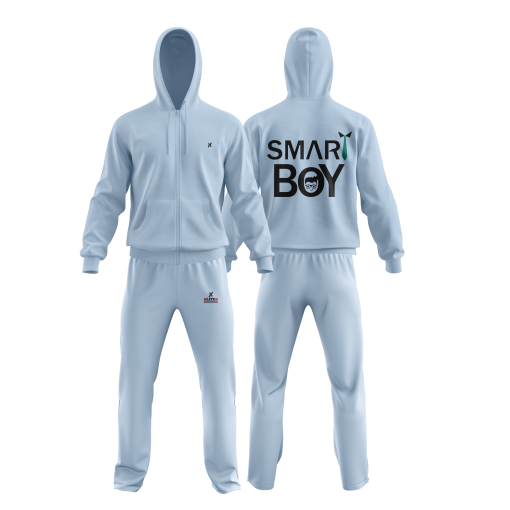 Sky Blue Tracksuit  with Open Trousers - Image 4