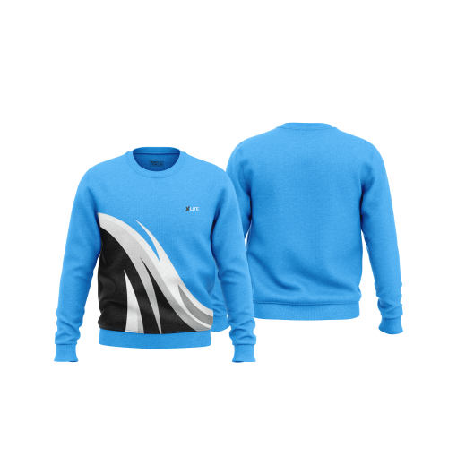 Blue Surge Wave Crewneck Sweatshirt - Image 4