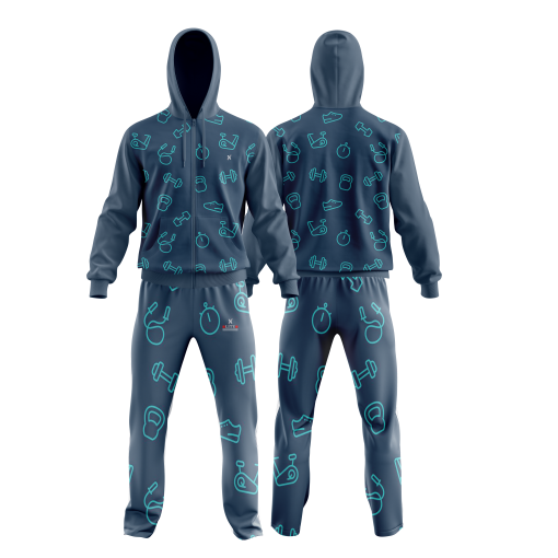 Navy Blue Fitness Icon Tracksuit - Image 4
