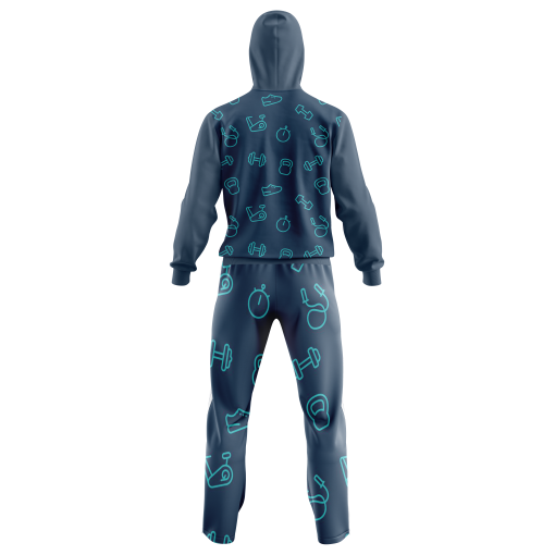 Navy Blue Fitness Icon Tracksuit - Image 2
