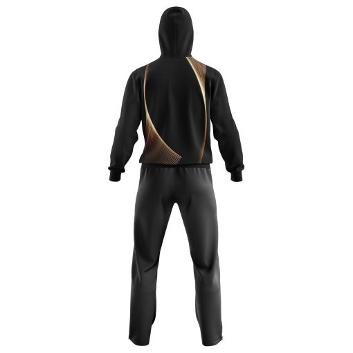 Black & Gold Arc Velocity Tracksuit - Image 2