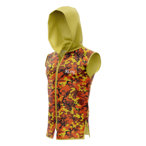 Tactical Camo Sleeveless Hoodie – Fierce Jungle-Inspired Tanktop for Hardcore Training & Outdoor Grit