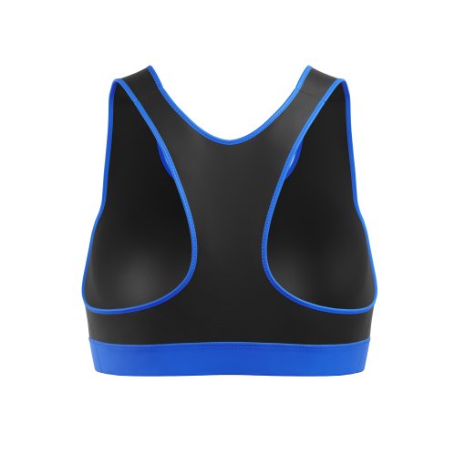 XPOWER Black & Blue Sports Bra – Medium Support - Image 2
