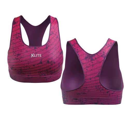 Flex Fit Impact Sports Bra – Crimson Splash - Image 4