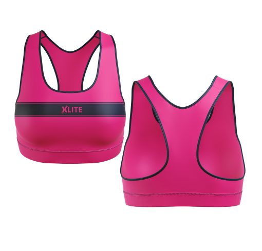 Flex Fit Core Sports Bra – Electric Pink - Image 4