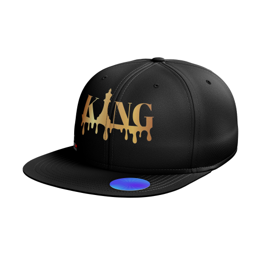 Red Snapback Cap with Bold Wolf Graphic