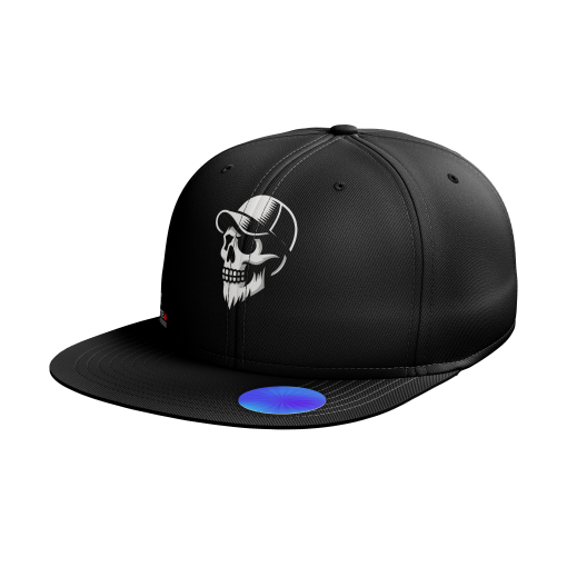 Midnight Skull Snapback Cap