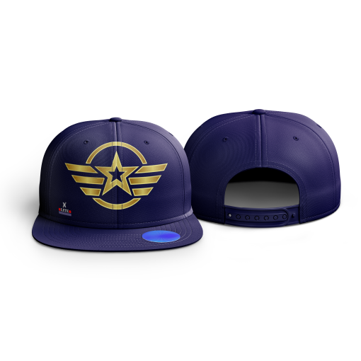 Victory Wings Snapback Cap – Navy & Gold - Image 3