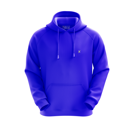 Electric Blue Hoodie with Bold Number 4 Graphic - Image 3