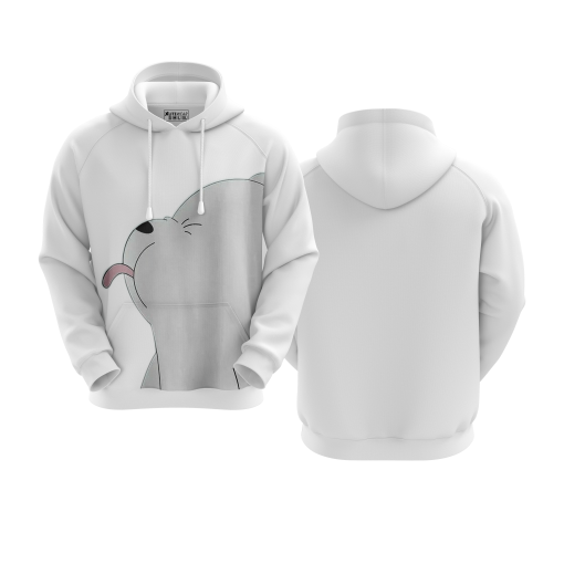 Playful Pup White Hoodie - Image 5