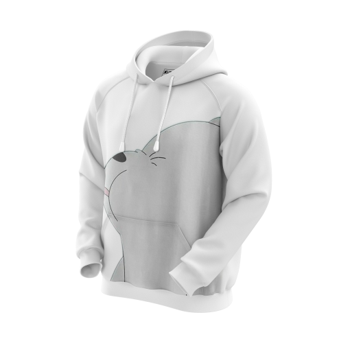 Playful Pup White Hoodie