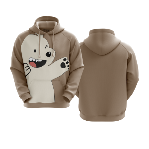 Happy Bear Tan Hoodie - Image 5
