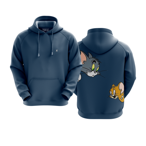 Tom & Jerry Peek Hoodie – Navy Blue - Image 5
