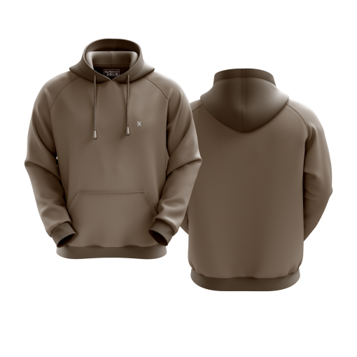 Minimalist Earth-Tone Hoodie with Subtle Logo Detail - Image 5