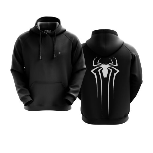 Venom Web Emblem Hoodie – Black - Image 5