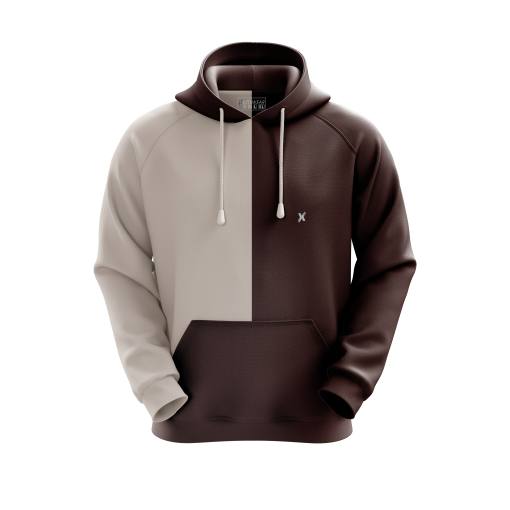 Mocha Split Tone Hoodie – Coffee & Cream Edition - Image 4