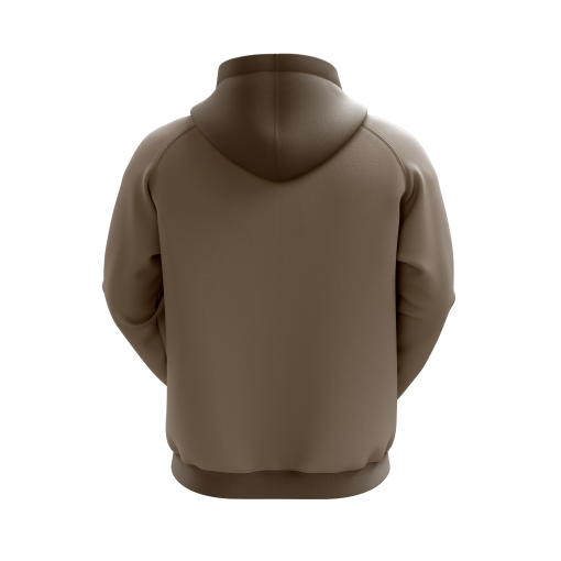Minimalist Earth-Tone Hoodie with Subtle Logo Detail - Image 2