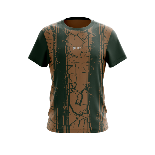 XLITE CamoTech Performance  Custom Soccer Jersey – Green & Brown Edition - Image 3