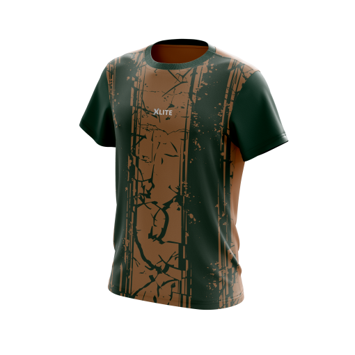 XLITE CamoTech Performance  Custom Soccer Jersey – Green & Brown Edition