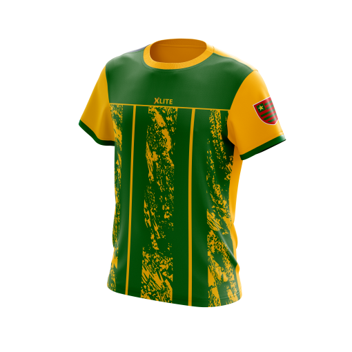 XLITE Patriot Strike  Custom Soccer Jersey – Green & Gold Edition