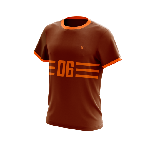 XLITE Retro Runner  Custom Soccer Jersey – Burnt Orange Edition