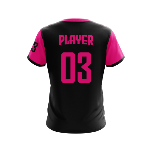 XLITE Pulse Strike Jersey – Black & Neon Pink - Image 2