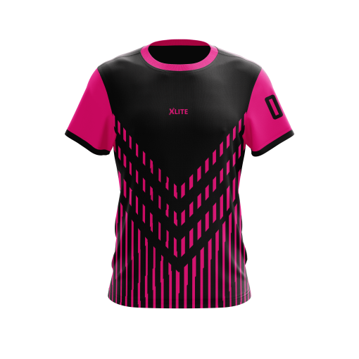 XLITE Pulse Strike Jersey – Black & Neon Pink - Image 3