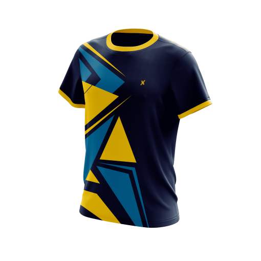Custom Shard Velocity  Goalkeeper Jersey – Navy, Yellow & Cyan