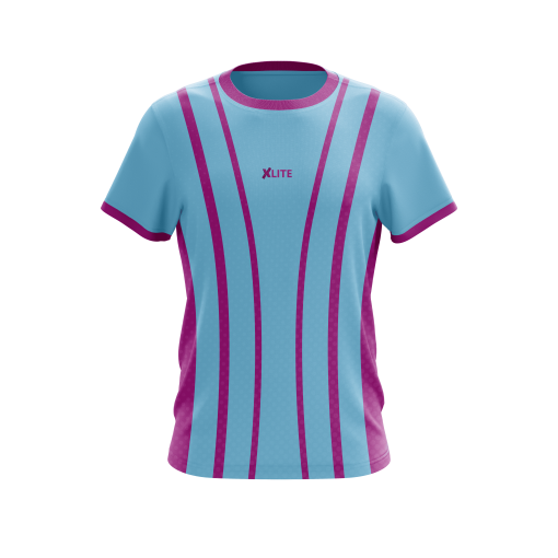 Stride Design Printed Goalkeeper  Jersey – Sky Blue & Magenta - Image 4