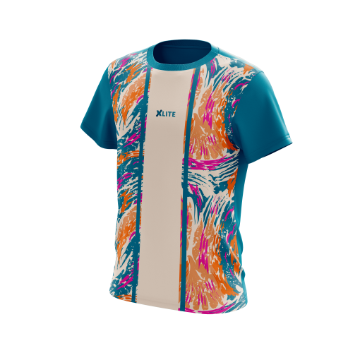 Flux Goal keeper  Jersey – Teal & Abstract Splash