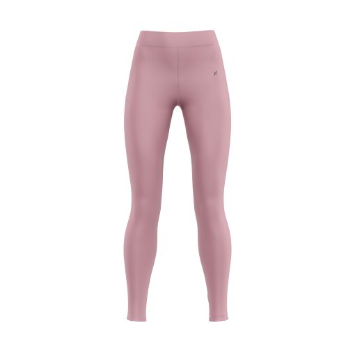 Dusty Rose Seamless High-Waisted Leggings for Yoga and Activewear