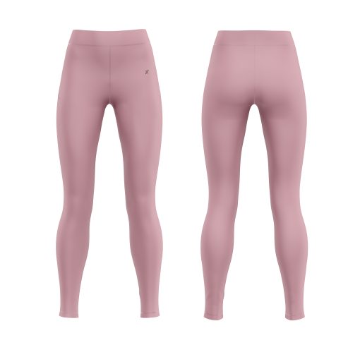 Dusty Rose Seamless High-Waisted Leggings for Yoga and Activewear - Image 4