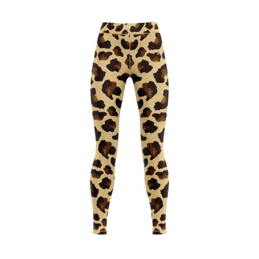 Wild Leopard Print High-Waist Fitness Leggings for Women