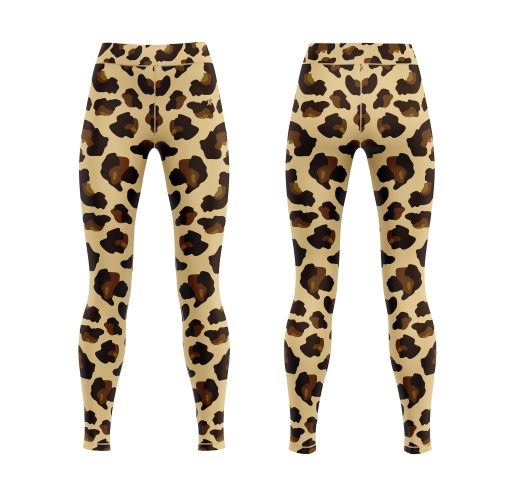 Wild Leopard Print High-Waist Fitness Leggings for Women - Image 4