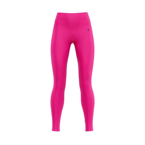 Pink Seamless High-Waist Compression Leggings for Active Women