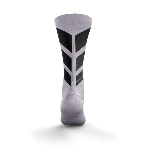 Strike Flex Chevron Football Socks – White/Black - Image 2
