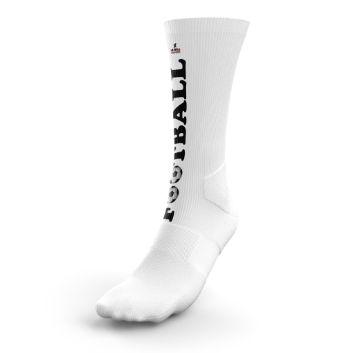 ProKick Football Crew Socks – White Edition