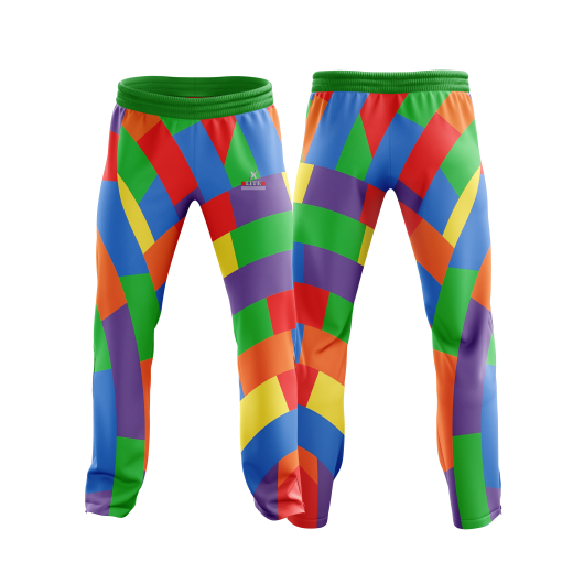 Multi-Color Patchwork Sports Trouser – Vibrant Style - Image 4
