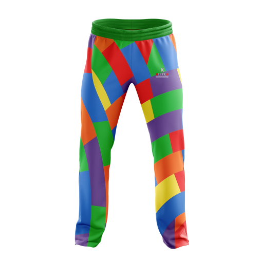Multi-Color Patchwork Sports Trouser – Vibrant Style