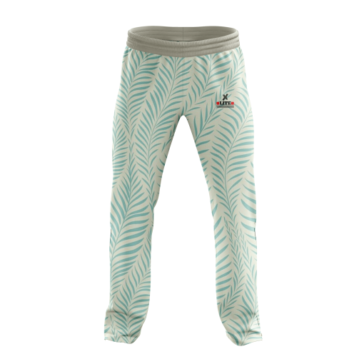 Men’s Tropical Leaf Print Casual Trousers